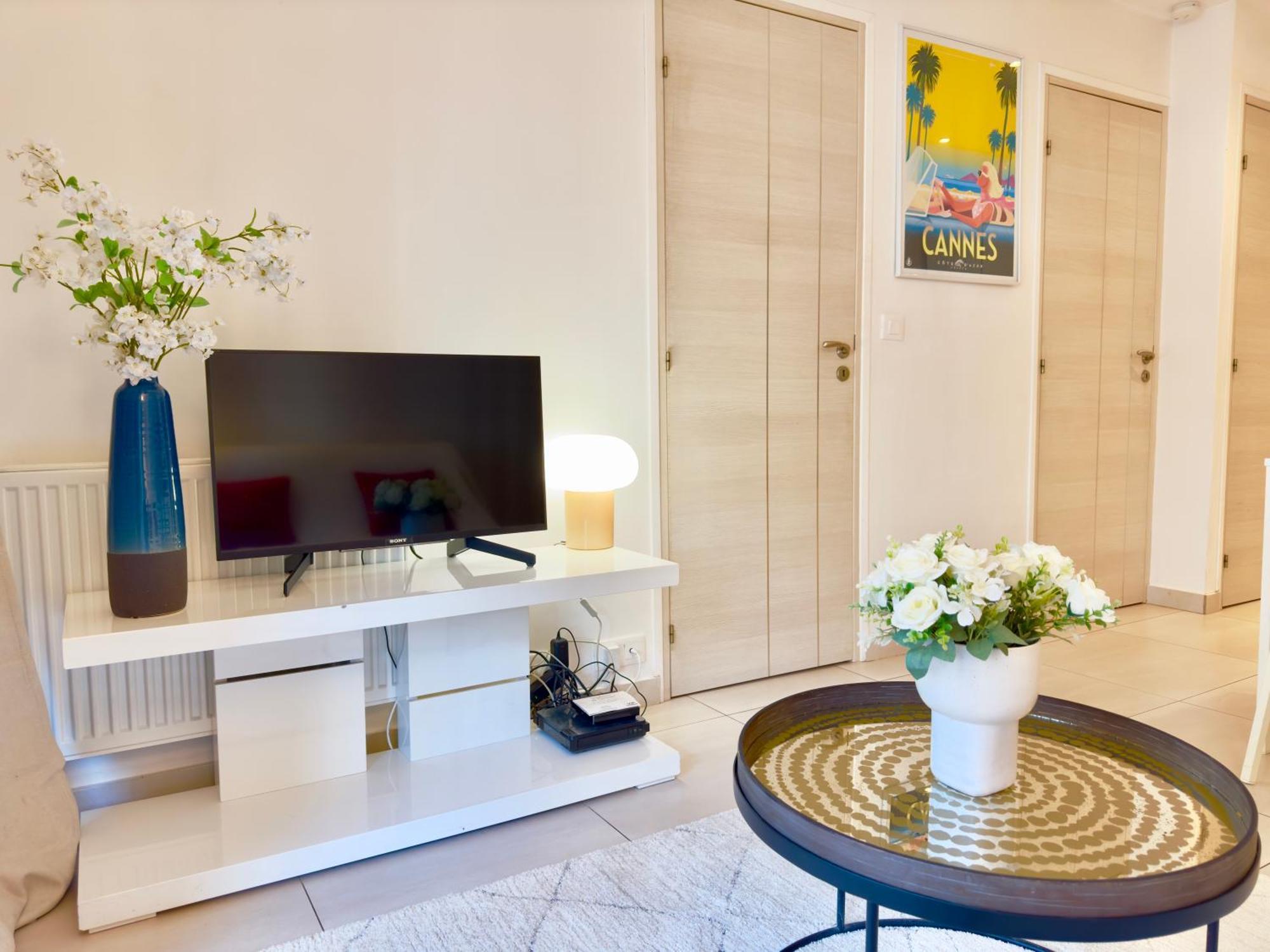 Superbe appartement avec Terrasse 1mn Plage Cannes Extérieur photo